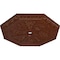 Ekena Millwork Spring Octagonal Medallion (Canopies up to 3"), 29 1/8"OD x 2 1/4"ID x 1 1/8"P, Burnished Mahogany CM30SPBMC - alternate 2